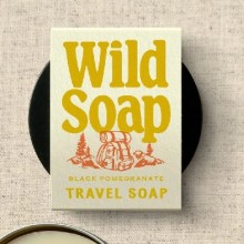 Wild Soap Travel Black Pomegranate - Made in the UK